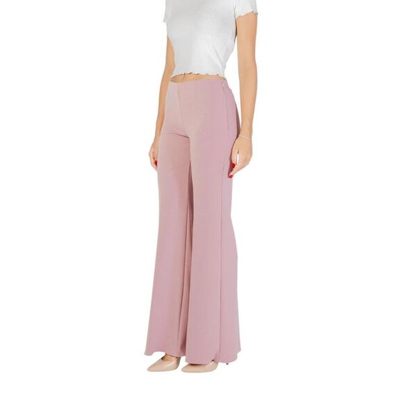 Rinascimento Wide Leg Flowy Pants Women pink Trousers